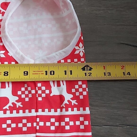 Nwot Christmas Red & White Reindeer & Snowflake Dog Pajama Shirt - Size XL - Picture 3 of 5